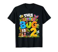 This Little Bug Is 2 Years Old Insect 2nd Birthday Party Camiseta