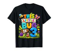 This Little Bug Is 3 Years Old Insect 3rd Birthday Party Camiseta