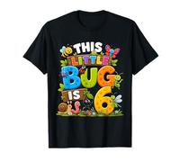 This Little Bug Is 6 Years Old Insect 6th Birthday Party Camiseta