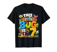 This Little Bug Is 7 Years Old Insect 7th Birthday Party Camiseta