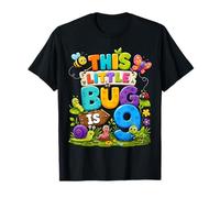 This Little Bug Is 9 Years Old Insect 9th Birthday Party Camiseta