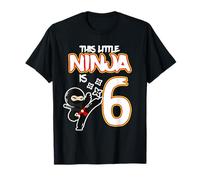 This Little Ninja Is 6 - Kids Ninja SIX Birthday Ninja Camiseta