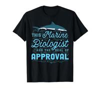This Marine Biologist Has The Seal of Approval Camiseta gráfica económica, Hombre, Negro, L