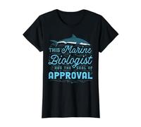 This Marine Biologist Has The Seal of Approval Camiseta gráfica económica, Mujer, Negro, XS