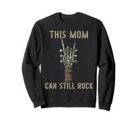 This Mom Can Still Rock On Skeleton Hand Guitar Birthday Sudadera