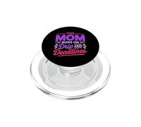 This MOM Runs ON Drip and Deadlines PopSockets PopGrip para MagSafe