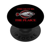 This Must Be The Plaice Fish Plaice Music Band Juego de Palabras PopSockets PopGrip Adhesivo