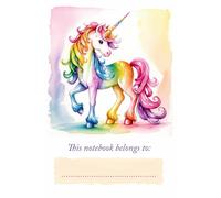 This Notebook belongs to...: Lined Journal 120 Pages - Unicorn school supplies, gift ideas