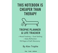 This Notebook Is Cheaper Than Therapy: Mental Health Journal & Anxiety Tracker: Funny Self Care Planner for Women Men - Mood Tracking Daily Wellness Gift - 110 Pages