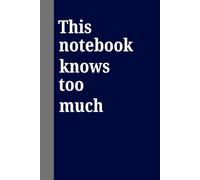 This notebook knows too much: A funny relatable journal that is a safe space for teens or adults to write, doodle, vent, and dream