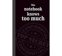 This notebook knows too much: A funny relatable journal that is a safe space for teens or adults to write, doodle, vent, and dream