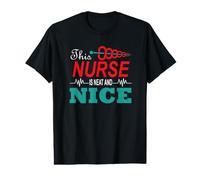 This Nurse Is Neat and Nice Funny Nursing Nurses Camiseta gráfica económica