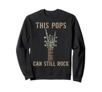 This Pops Can Still Rock On Skeleton Hand Guitar Birthday Sudadera