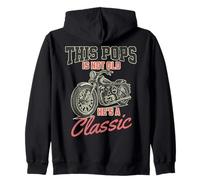 This Pops Is Not Old Hes un motor de motocicleta clásico y divertido Sudadera con Capucha