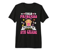 This Princess Is Going To 5th Grade Back To School For Girls Camiseta Premium