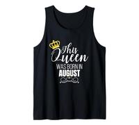 This Queen Was Born In August Birthday Queen Camiseta sin Mangas