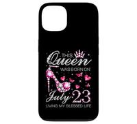 This Queen Was Born on July 23 Living My Blessed Life Carcasa para iPhone 13