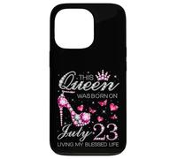 This Queen Was Born on July 23 Living My Blessed Life Carcasa para iPhone 13 Pro