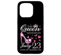 This Queen Was Born on July 23 Living My Blessed Life Carcasa para iPhone 15 Pro