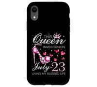 This Queen Was Born on July 23 Living My Blessed Life Carcasa para iPhone XR