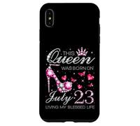 This Queen Was Born on July 23 Living My Blessed Life Carcasa para iPhone XS Max