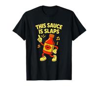 This Sauce is Slaps Funny Hot Sauce Bottle Meme Comida picante Camiseta