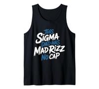 This Sigma Dad Has Mad Rizz No Cap Argot de Memes - Camiseta sin Mangas