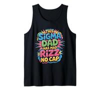 This Sigma Dad Has Mad Rizz No Cap Argot de Memes - Camiseta sin Mangas
