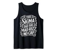 This Sigma Dad Has Mad Rizz No Cap Argot de Memes - Camiseta sin Mangas