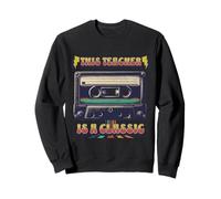 This Teacher es una Cinta de Casete clásica, Mixtape de música Retro Sudadera