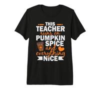 This Teacher Runs on Pumpkin Spice Funny Halloween Costume Camiseta Premium