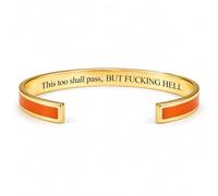This Too Shall Pass Bracelet, Hidden Message Mantra Cuff Bracelet, Encouragement Jewelry Gift for Women (#10)