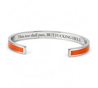 This Too Shall Pass Bracelet, Hidden Message Mantra Cuff Bracelet, Encouragement Jewelry Gift for Women (#2)