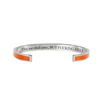 This Too Shall Pass Mantra Cuff Bracelet, BUT FUCKING HELL Motivational Jewelry Gift for Her, Encouragement Strength Reminder Bracelet (9)