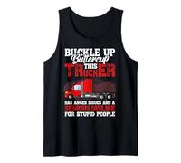 This Trucker Has Anger Issues and A Serious Fun Truck Driver Camiseta sin Mangas