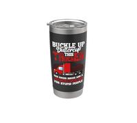 This Trucker Has Anger Issues And A Serious Fun Truck Driver Vaso térmico de acero inoxidable de doble pared