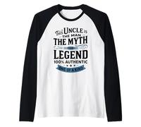 This Uncle Is The Man The Myth The Legend 100% Authentic One Camiseta Manga Raglan