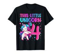 This Unicorn is 4 Years Old 4th Birthday Girl Daughter Camiseta
