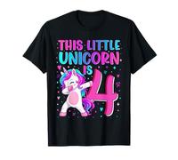 This Unicorn is 4 Years Old 4th Birthday Girl Daughter Camiseta