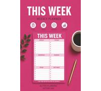 This Week: To Do List Planner Notebook, 80 Pages, 6 x 9-inches (Pink)