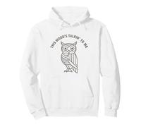This Wood's Talkin' To Me Owl Whittle and Carvers Sudadera con Capucha