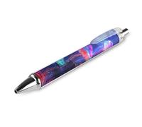 THisdownd Bolígrafo retráctil psicodélico con tinta negra de 0,5 mm, suministros de oficina