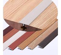 ThisgA T-Molding Carpet/Floor Transition Strip for Gap, Flat Divider Strip for Door Threshold and Joining Flooring Gaps of Laminate Planks Tile, 35.4Inch Lenght/White Maple/Wide 25Mm-2Pc