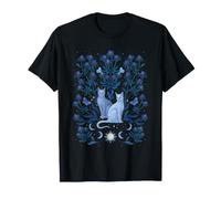 Thistle & Cats Mystical Whimsigoth Art Dibujo episódico Camiseta