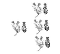 Thistle Hoops Earrings Maple Leaf Bracelets Shawl Pins Brooches Rhinestone Cashmere Brooch Men Gold Rings for Women Jewelry