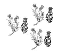 Thistle Hoops Earrings Maple Leaf Bracelets Shawl Pins Brooches Rhinestone Cashmere Brooch Men Gold Rings for Women Jewelry