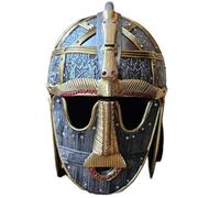 ThisToffGuys Casco de rey sajón del siglo VII - Réplica de Sutton Hoo - Casco de recreación histórica portátil