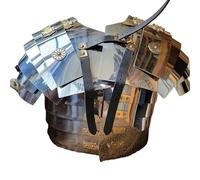 ThisToffGuys Conjunto de armadura clásica romana de Lorica Segmentata y casco galo: réplica legionaria portátil for recreación histórica y exhibición.(B)