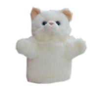 ThisToffGuys Simulación Marioneta de Mano Felpa Blanca Guantes Animales pequeños Ventriloquia Regalo for Contar Cuentos Accesorios educación temprana for Padres e Hijos Suaves y Lindos