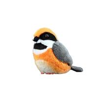 ThisToffGuys Simulation Fat Chirp Series Toy Doll Red Head Tail Tit Plush Pendant Soft and Cute Companion Gift